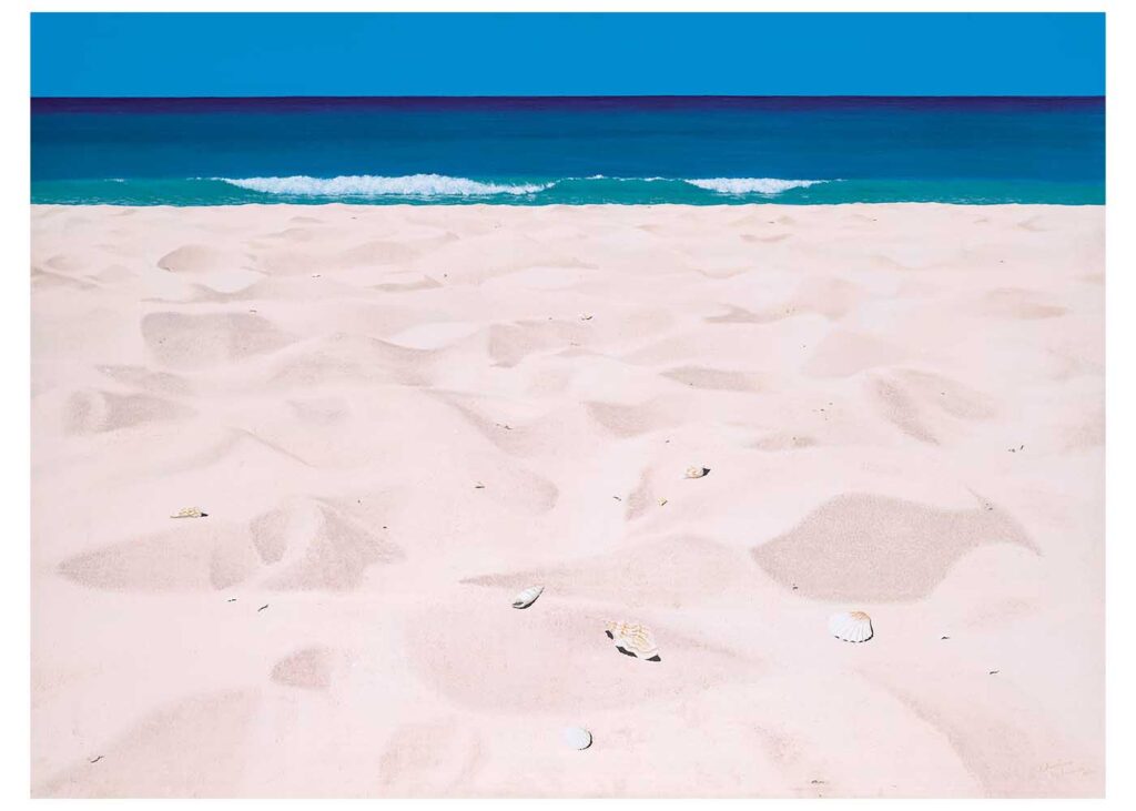 Shells on Warm Sand Christine Woods Wild Wood Art Print