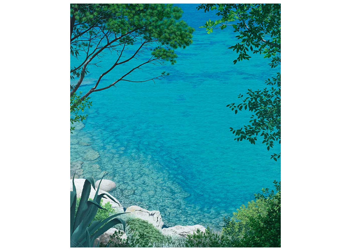Torricella Cove Christine Woods Wild Wood Art Print
