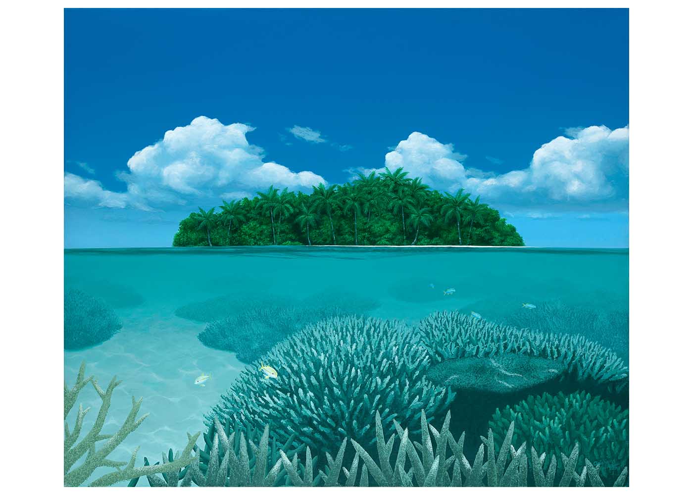 Two Worlds Christine Woods Wild Wood Art Print